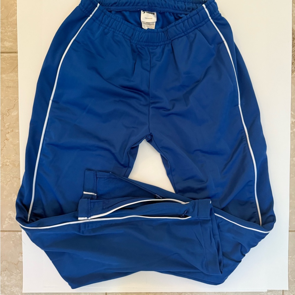 Soffe Kids Blue Joggers with White Trim